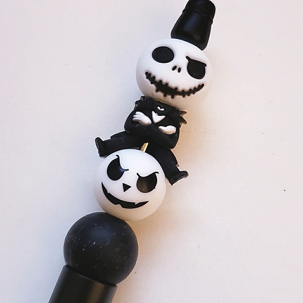 Handmade The Nightmare Before Christmas Jack Skellington Bead Pen
